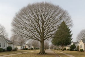 Willow Oak in Winter