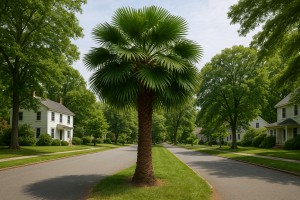 Windmill Palm in Summer