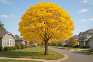 Yellow Poui in Autumn